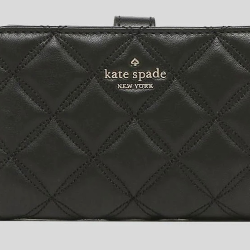 Kate Spade Natalia Medium Compact Bifold Wallet Black